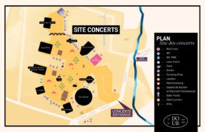 Plattegrond Dour Festival 2023