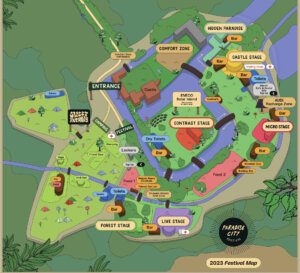 Plattegrond Paradise City 2023