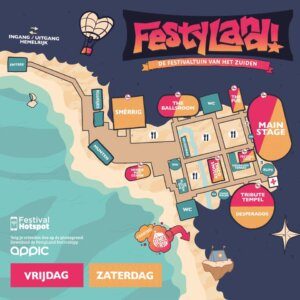 Festyland-plattegrond