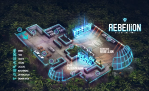 Rebellion plattegrond 2019
