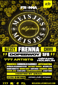 Meisjes Blijven Meisjes line-up ADE 2019