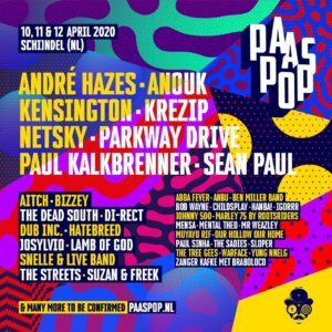 Line-up deel 1 Paaspop 2020