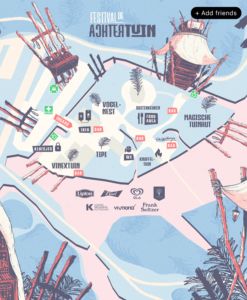 Plattegrond Festival De Achtertuin 2023