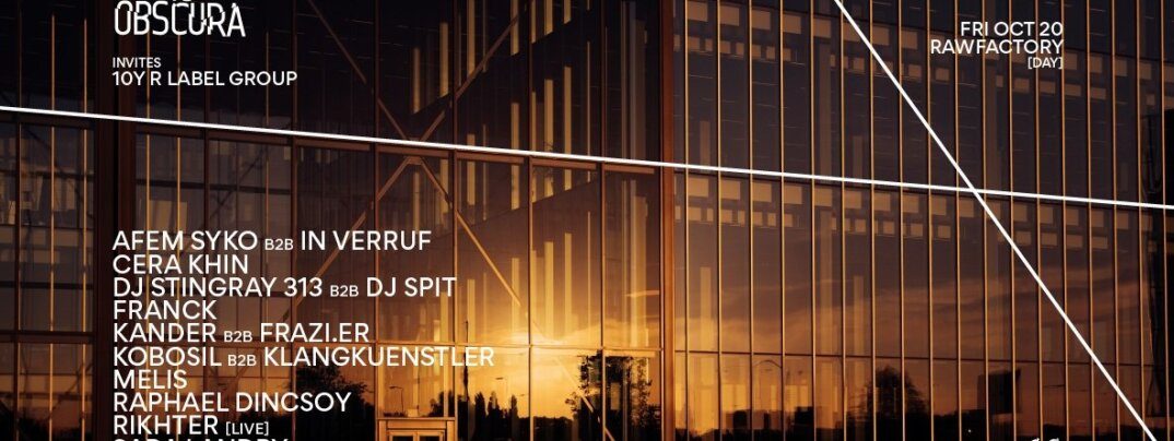 Report: Audio Obscura X 10Y R LABEL GROUP
