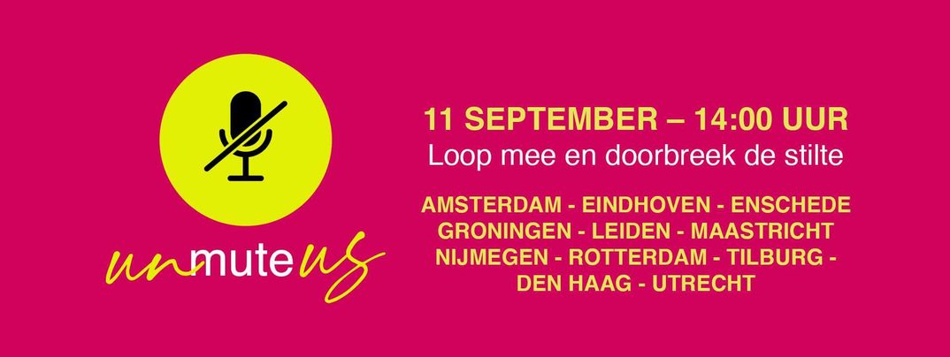 Unmute Us! – Loop mee op 11 september