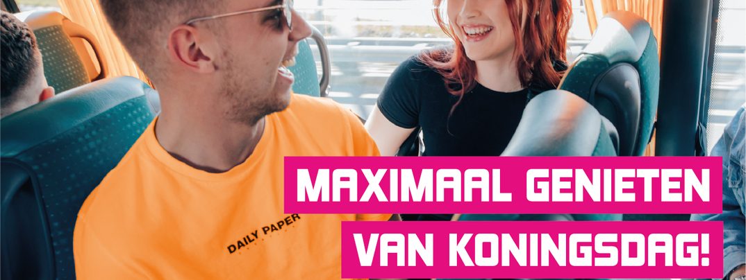 Maximaal genieten van Koningsdag? Boek nu jouw Partybus