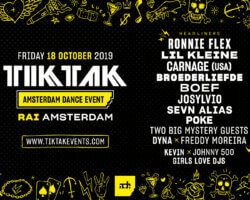 Line-up van TIKTAK ADE editie bekend