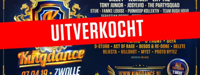 Kingdance 2019 is uitverkocht!