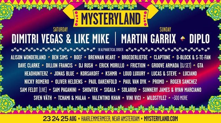 Camping line-up Mysteryland 2019 is bekend gemaakt!