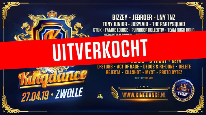 Kingdance 2019 is uitverkocht!