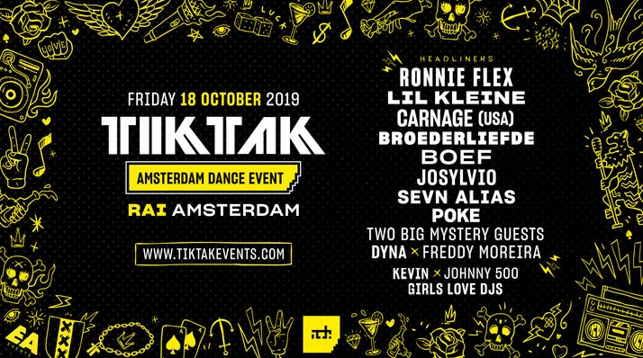 Line-up van TIKTAK ADE editie bekend