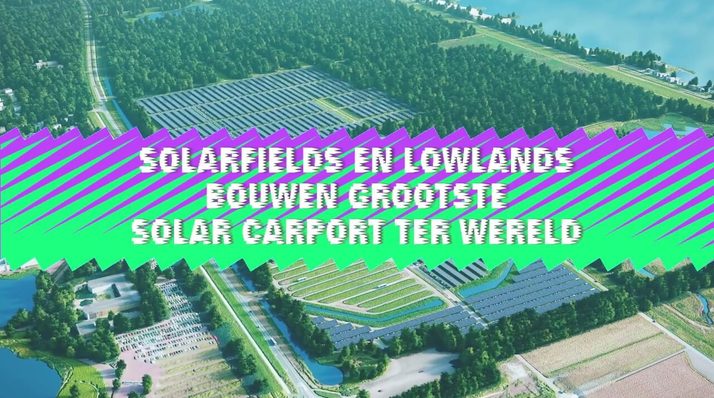Lowlands gaat voor groen met 90.000 zonnepanelen